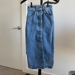 Other Stories long denim skirt